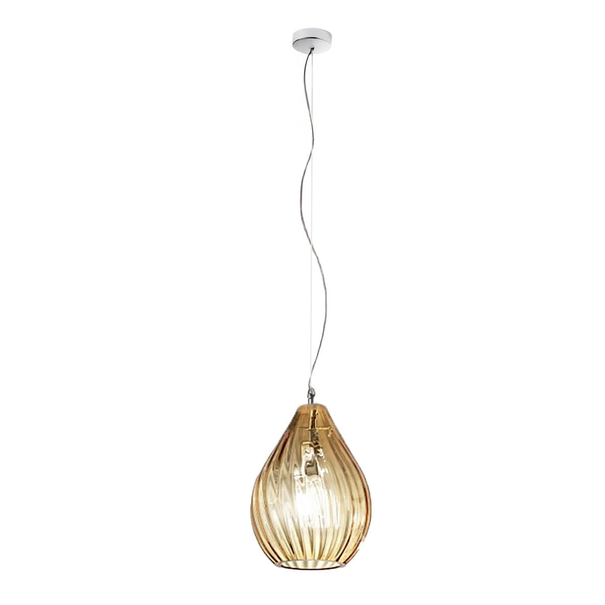 Sospensione-moderna-Due-P-DROPS-2693-S-E27-LED-vetro-lampadario