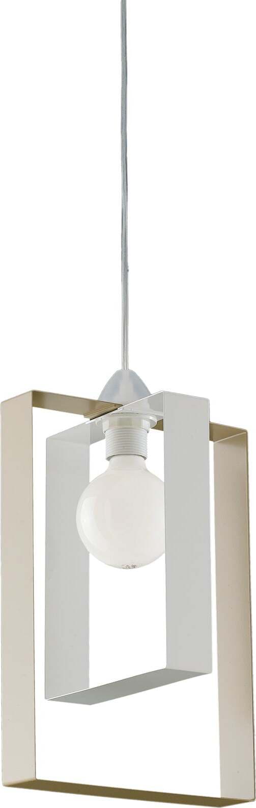 Sospensione-Moderna-Duplo-1-Luce-Ferro-Laccato-Bianco-E-Tortora