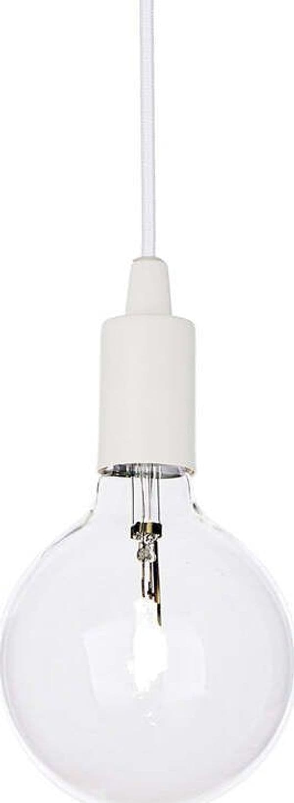 Sospensione-Moderna-Edison-Metallo-Bianco-1-Luce-E27-8W-3000K-Luce-Calda
