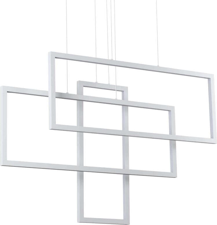 Sospensione-Moderna-Frame-Alluminio-Bianco-Led-93W-3000K-Luce-Calda