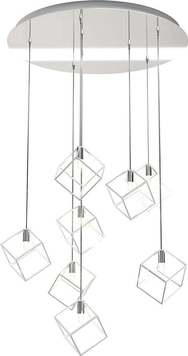 Sospensione-Moderna-Frame-Metallo-Cromo-8-Luci-G9