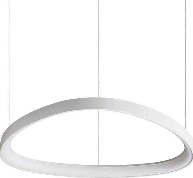 Sospensione-Moderna-Gemini-Metallo-Bianco-Led-48W-3000K-Luce-Calda