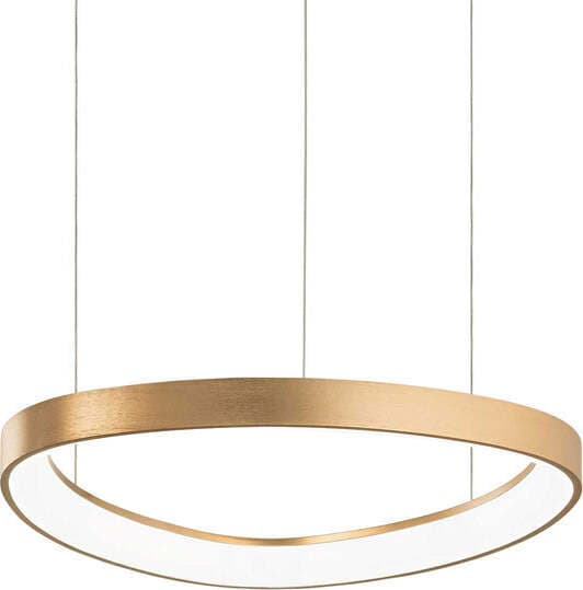 Sospensione-Moderna-Gemini-Metallo-Ottone-Led-38W-3000K-Luce-Calda