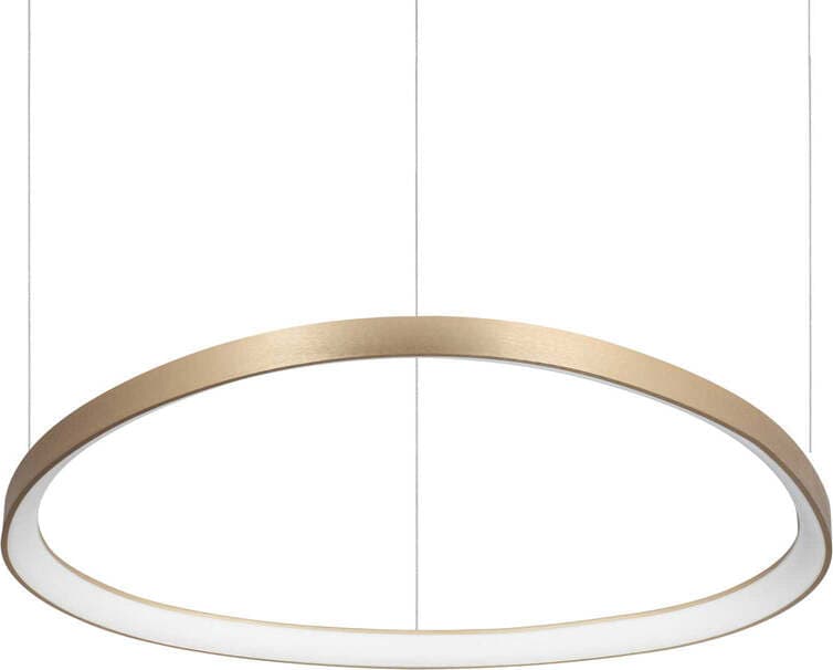 Sospensione-Moderna-Gemini-Metallo-Ottone-Led-60W-3000K-Luce-Calda
