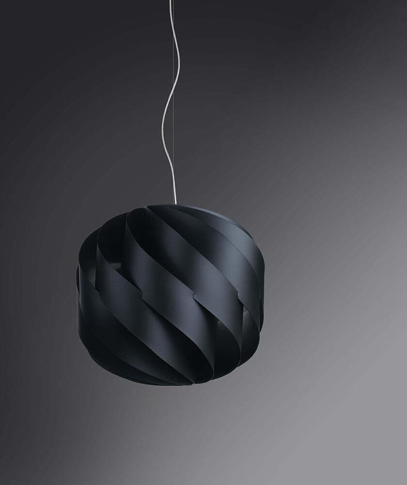 Sospensione-Moderna-Globe-1-Luce-In-Polilux-Nero-D25-Made-In-Italy