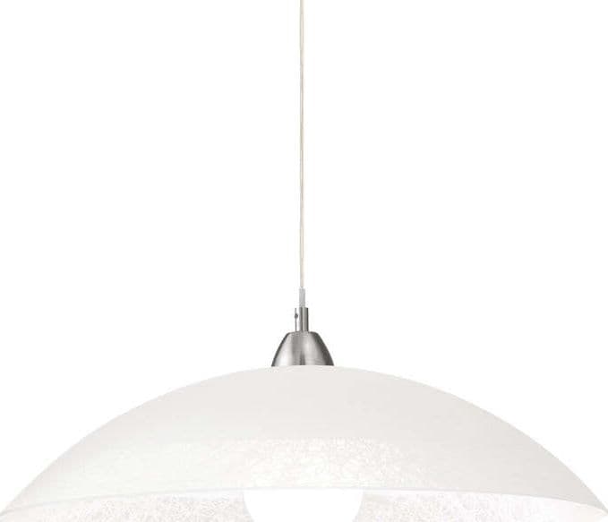Sospensione-Moderna-Lana-Vetro-Bianco-1-Luce-E27