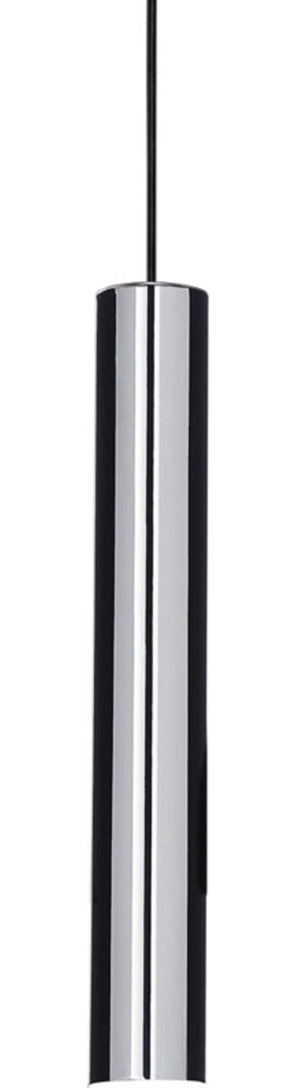 Sospensione-Moderna-Look-Metallo-Cromo-1-Luce-Gu10-7W-3000K-Luce-Calda