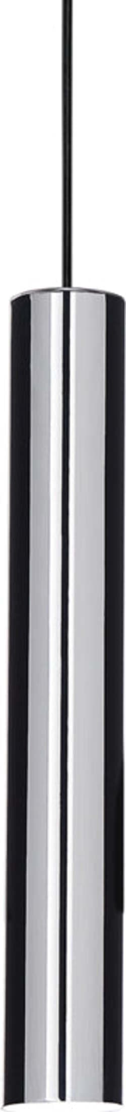 Sospensione-Moderna-Look-Metallo-Cromo-1-Luce-Gu10-7W-3000K-Luce-Calda