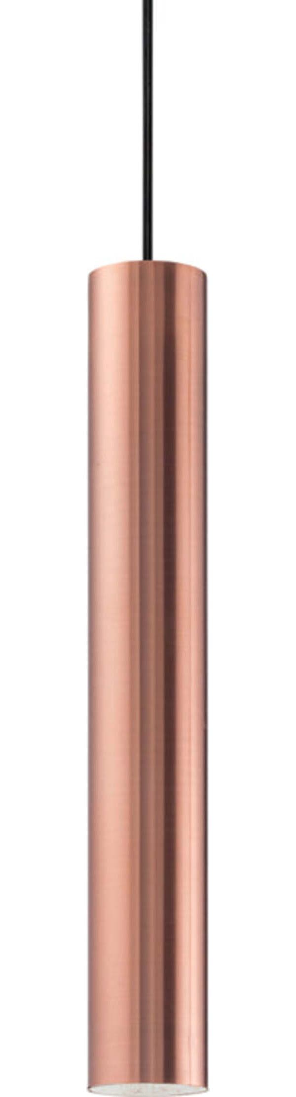 Sospensione-Moderna-Look-Metallo-Rame-1-Luce-Gu10-7W-3000K-Luce-Calda