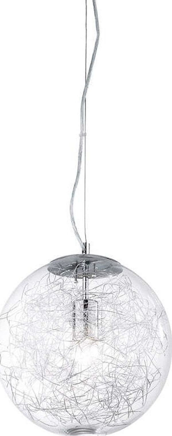 Sospensione-Moderna-Mapa-Vetro-Cromo-1-Luce-E27-D40Cm