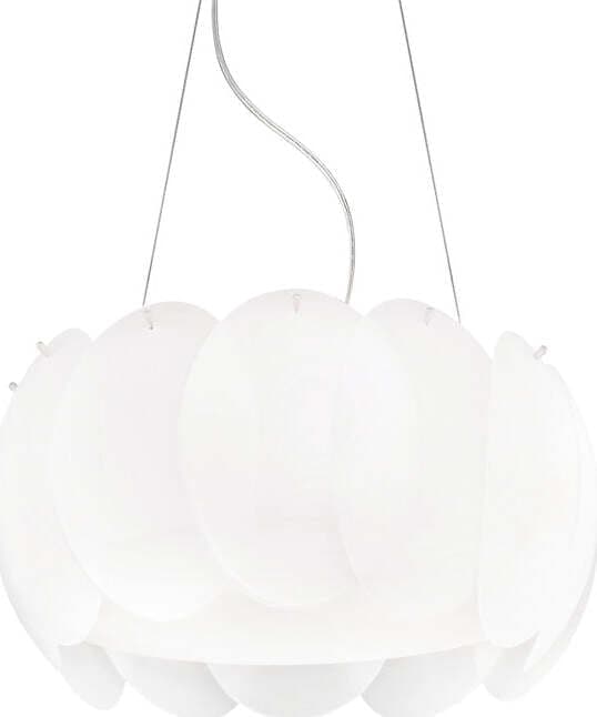 Sospensione-Moderna-Ovalino-Vetro-Bianco-5-Luci-E27