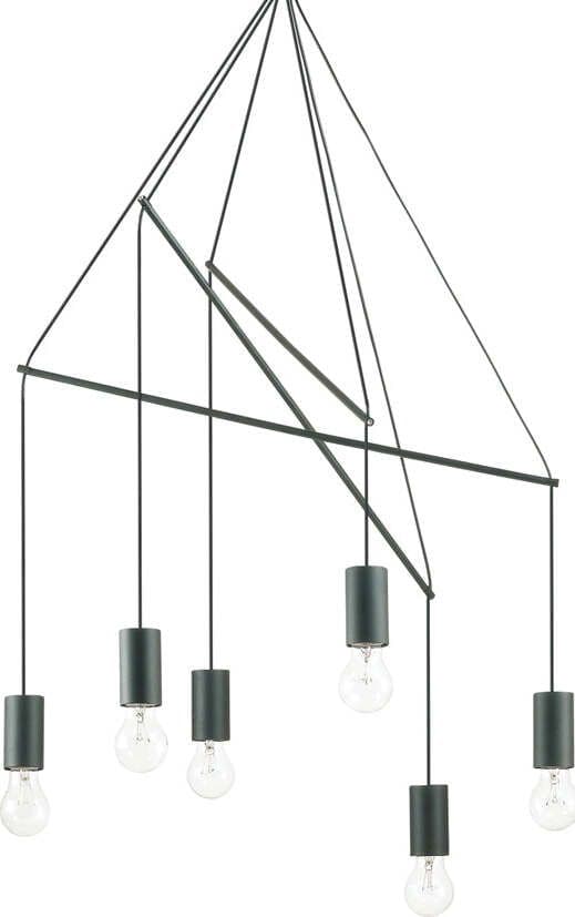 Sospensione-Moderna-Pop-Metallo-Nero-6-Luci-E27