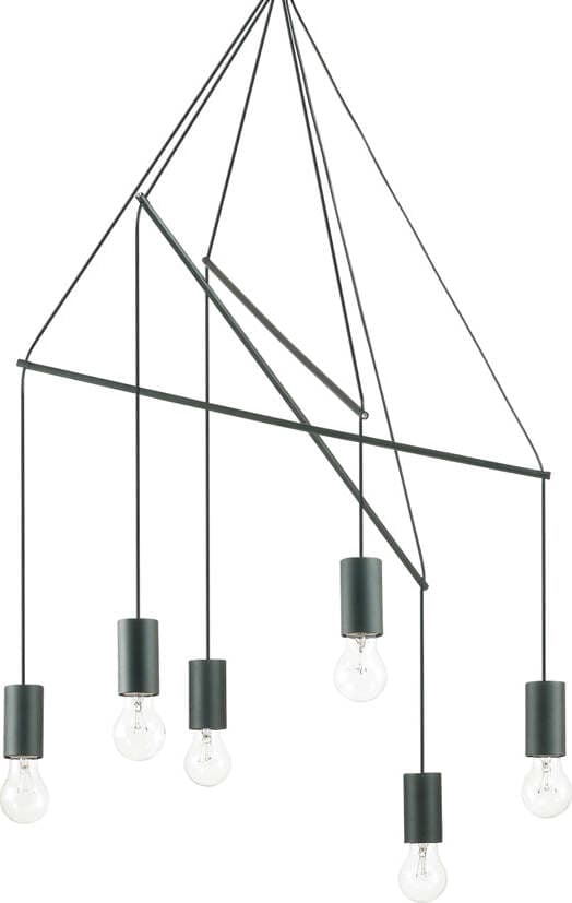 Sospensione-Moderna-Pop-Metallo-Nero-6-Luci-E27