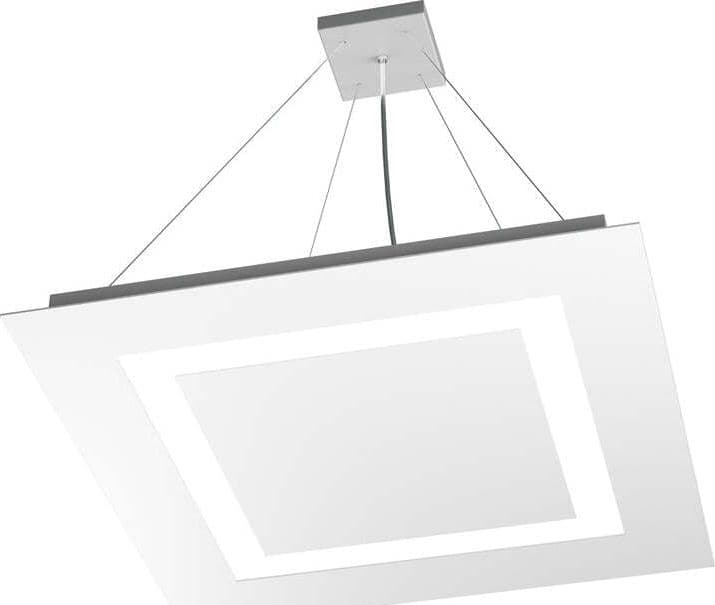 Sospensione-Moderna-Quadrata-Carpet-Metallo-Bianco-4-Luci-2G11-58Cm