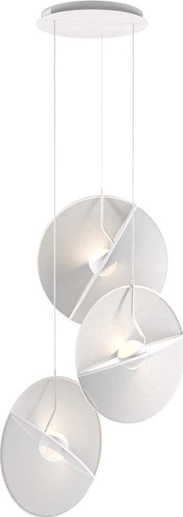 Sospensione-Moderna-Reflex-Metallo-Bianco-3-Luce-Diffusori-Tessuto-Bianchi