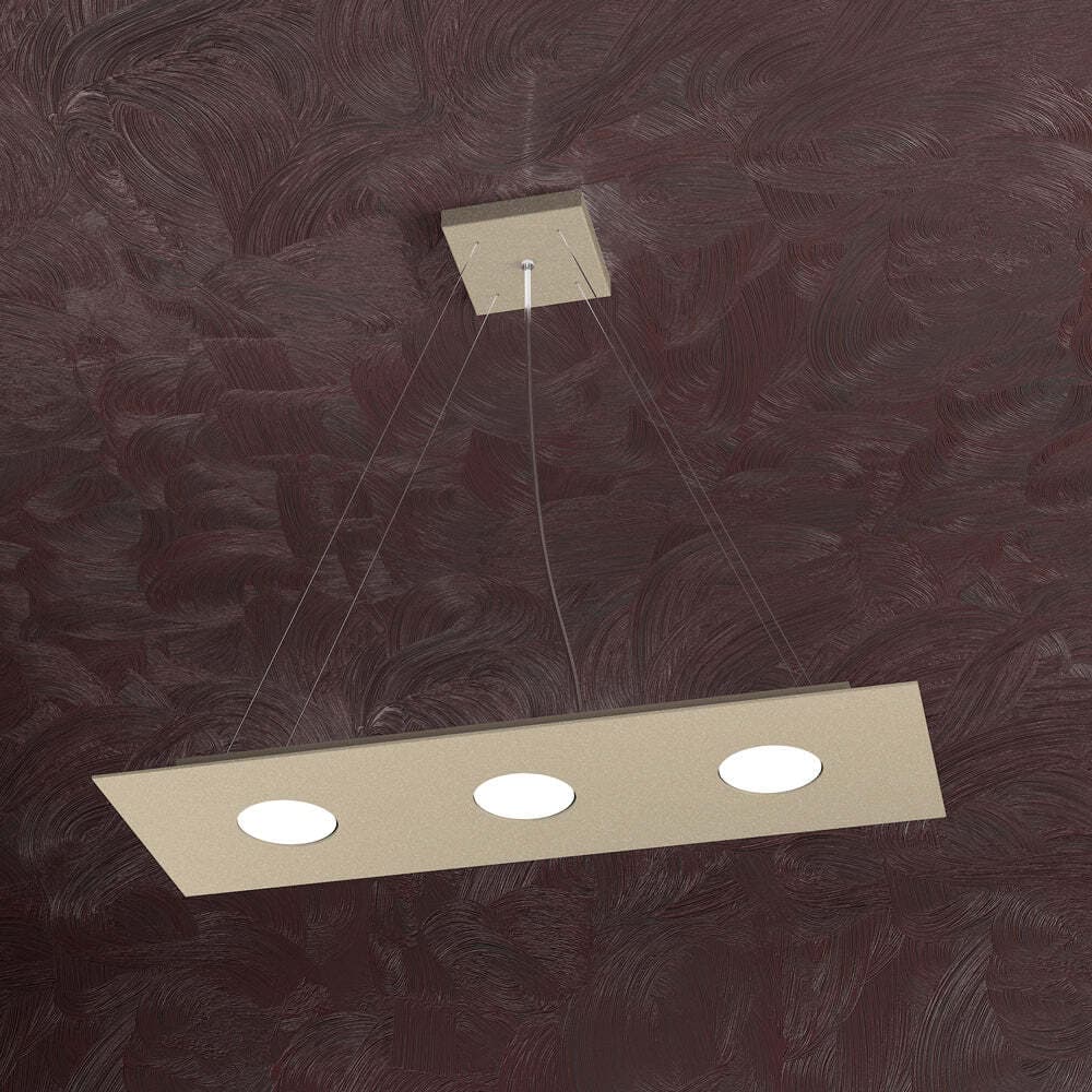 Sospensione-Moderna-Rettangolare-Area-Metallo-Sabbia-Metallo-3-Luci-Gx53