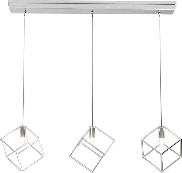 Sospensione-Moderna-Rettangolare-Frame-Metallo-Cromo-3-Luci-G9