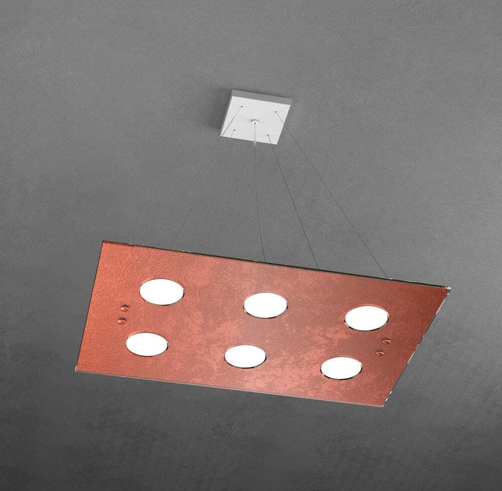Sospensione-Moderna-Rettangolare-Path-Vetro-Foglia-Rame-6-Luci-Gx53