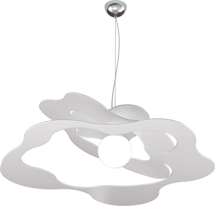 Sospensione-Moderna-Ripples-Metallo-Bianco-1-Luce-E27-D.70Cm