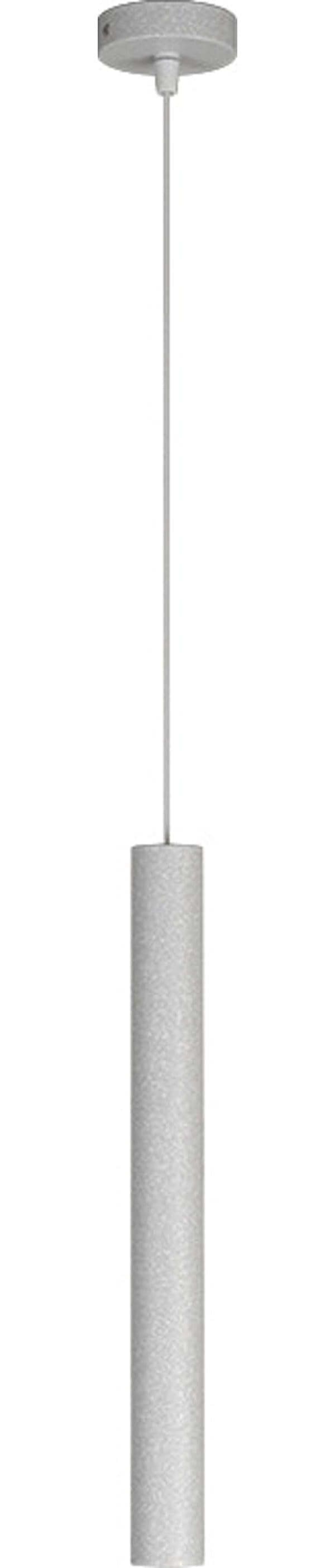 Sospensione-Moderna-Round-Tube-Metallo-Grigio-1-Luce-Gu10