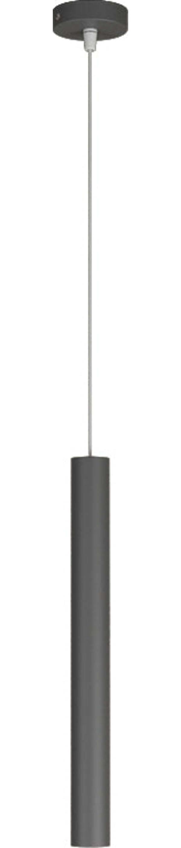 Sospensione-Moderna-Round-Tube-Metallo-Grigio-Antracite-1-Luce-Gu10