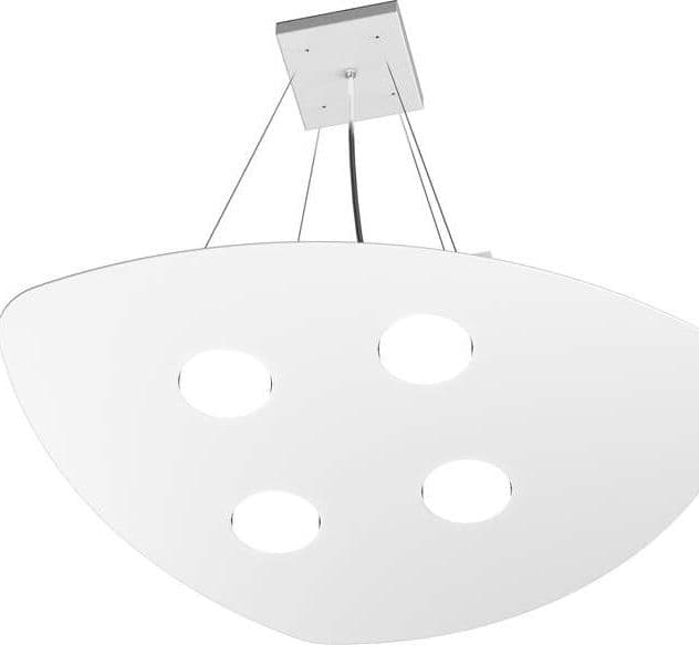 Sospensione-Moderna-Shape-Metallo-Bianco-4-Luci-Gx53