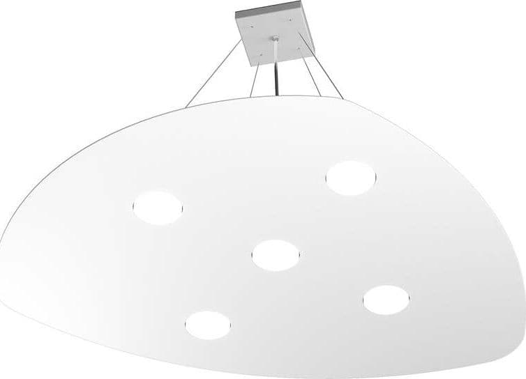 Sospensione-Moderna-Shape-Metallo-Bianco-5-Luci-Gx53