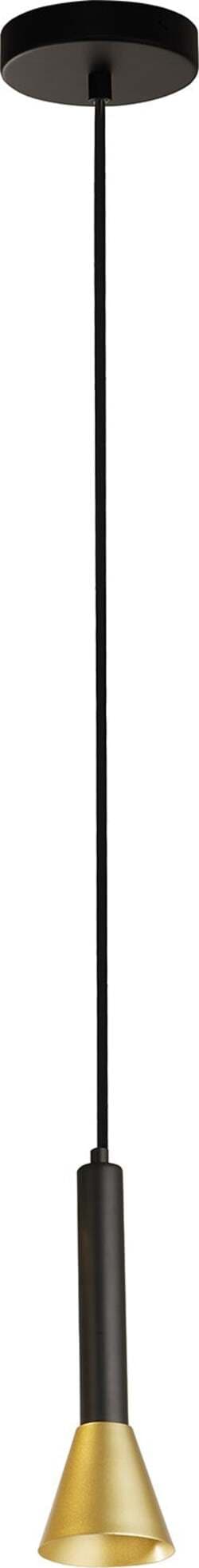 Sospensione-Moderna-Signal-Acciaio-Nero-Oro-1-Luce-Gu10