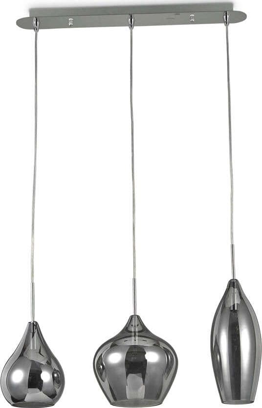 Sospensione-Moderna-Soft-Metallo-Fumè-3-Luci-E14
