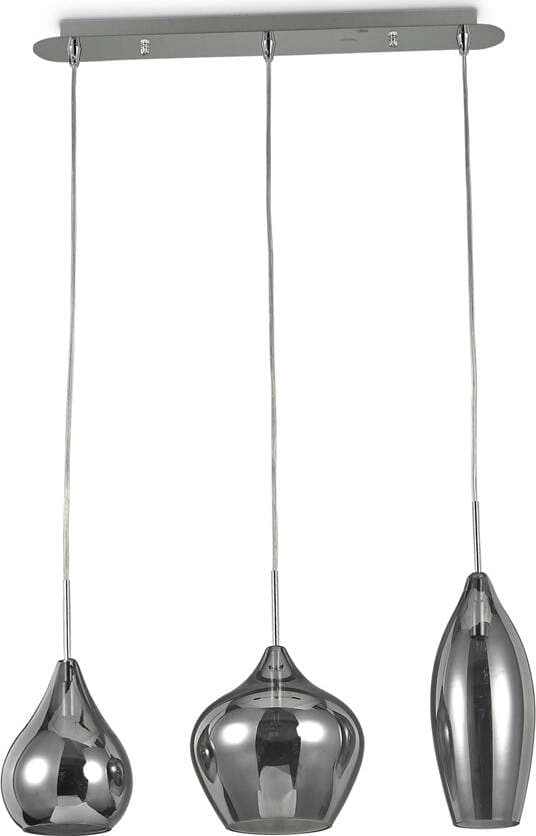 Sospensione-Moderna-Soft-Metallo-Fumè-3-Luci-E14