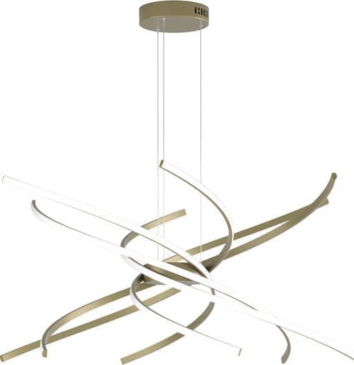 Sospensione-Moderna-Tornado-Alluminio-Oro-Brunito-Led-69W-D.80Cm-Luce-Calda