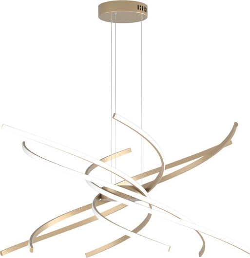 Sospensione-Moderna-Tornado-Alluminio-Oro-Led-69W-D.80Cm-Luce-Calda