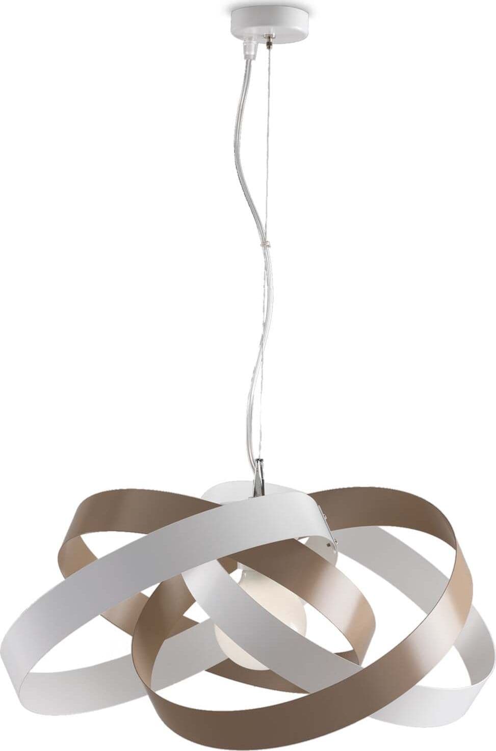 Sospensione-Moderna-Vertigo-1-Luce-4-Cerchi-Ferro-Laccato-Bianco-E-Tortora