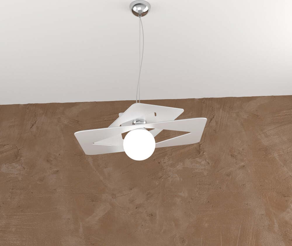 Sospensione-Moderna-Wacky-Metallo-Bianco-1-Luce-E27-45Cm