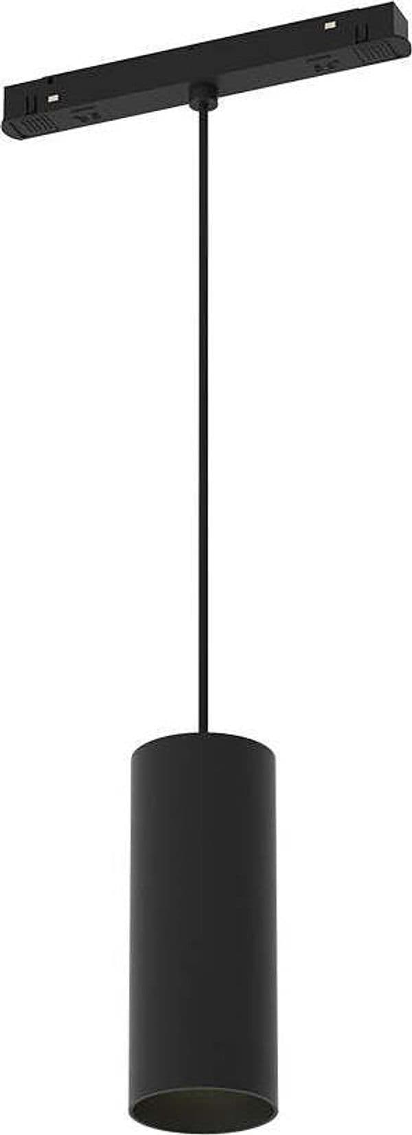 Sospensione-Per-Binario-Moderno-Focus-Led-Alluminio-Nero-1-Luce-Calda-12W