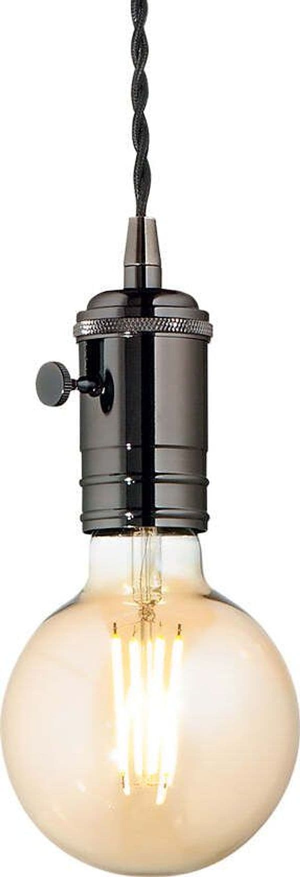 Sospensione-Rustica-Country-Doc-Metallo-Cromo-Sfumato-Piombo-1-Luce-E27