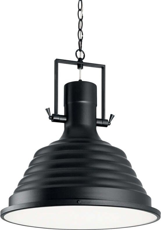 Sospensione-Rustica-Country-Fisherman-Metallo-Nero-1-Luce-E27