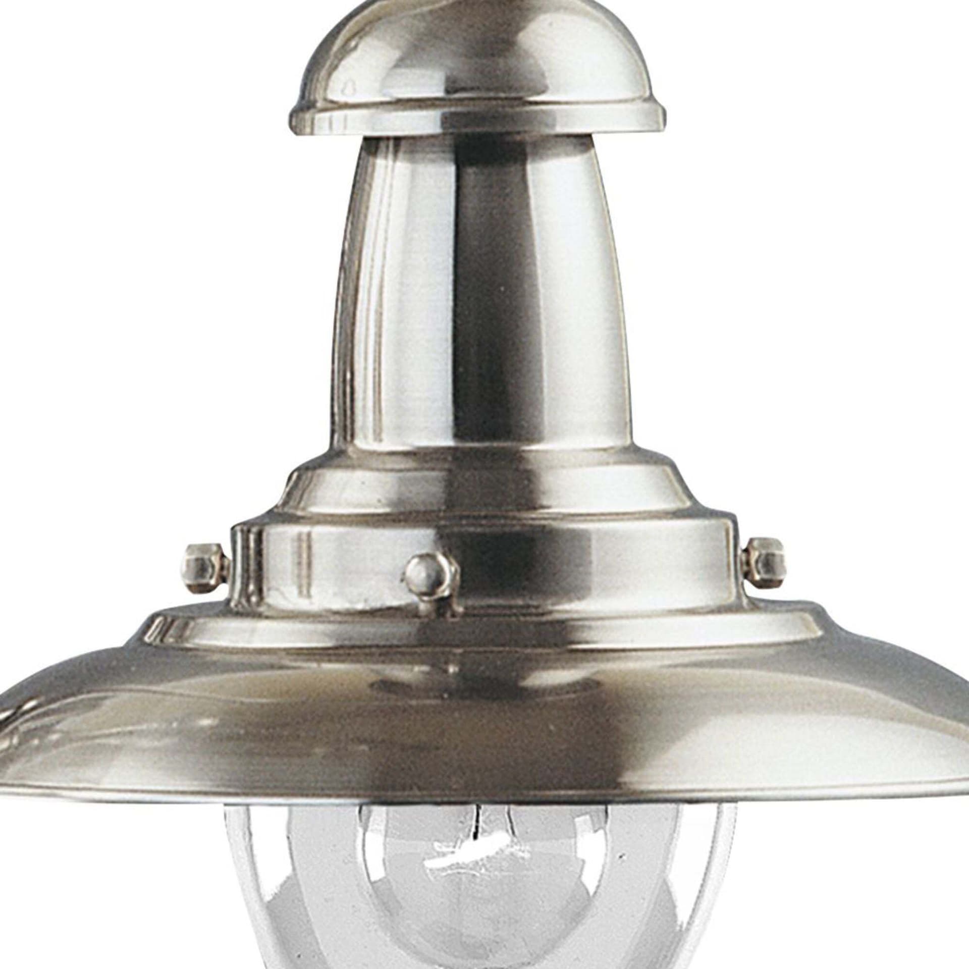 Sospensione-Rustico-Country-Fisher-Man-Acciaio-Argento-Vetro-1-Luce-E27