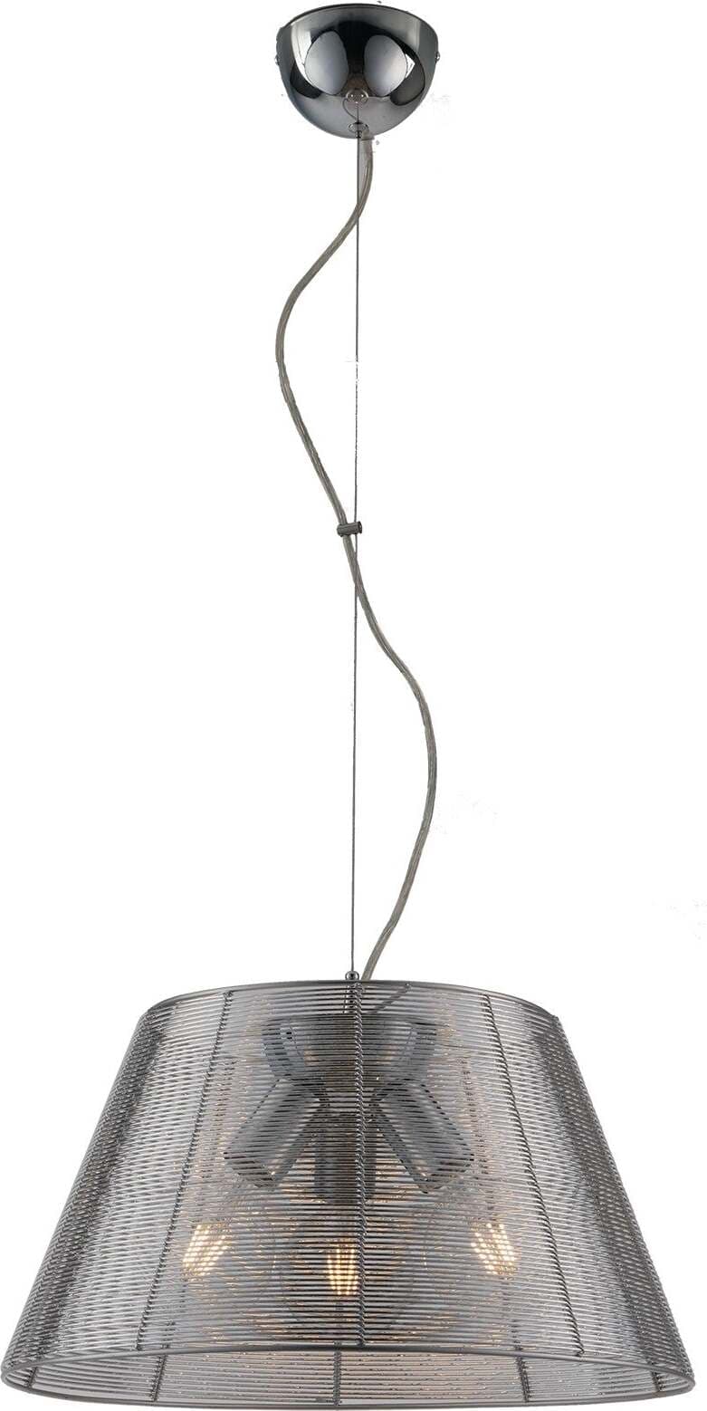 Sospensione Spriz Silver 3Xe27 45X27Cm Illuminazione/Illuminazione per interni/Lampadari lampade a sospensione e plafoniere/Lampade a sospensione Led Mall Home - Napoli, Commerciovirtuoso.it