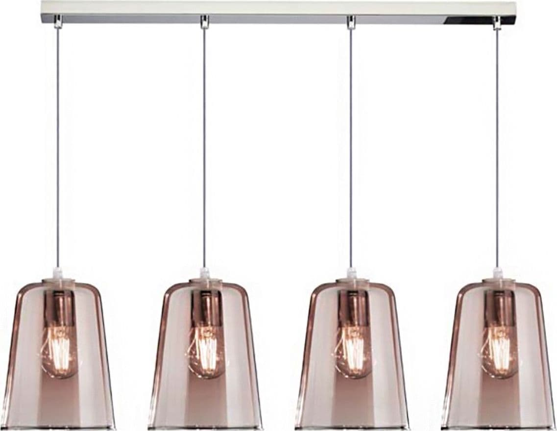 Sospensione-Top-Light-SHADED-1164CR-S4-R-E27-LED-vetro-colorato-lampada-soffitto-moderna