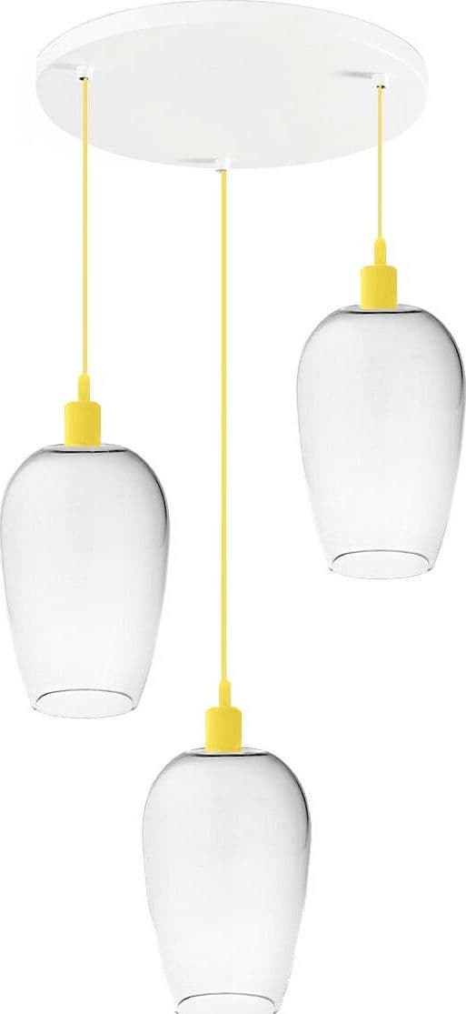 Sospensione-vetro-soffiato-trasparente-Perenz-TRIX-S3-E27-LED-lampada-soffitto-moderna-camerette-giallo