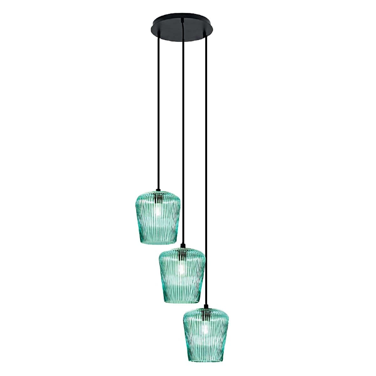 Sospensione-vetro-verde-Gea-Luce-NUMA-BT3-E27-LED-lampada-soffitto-decentramento-moderna