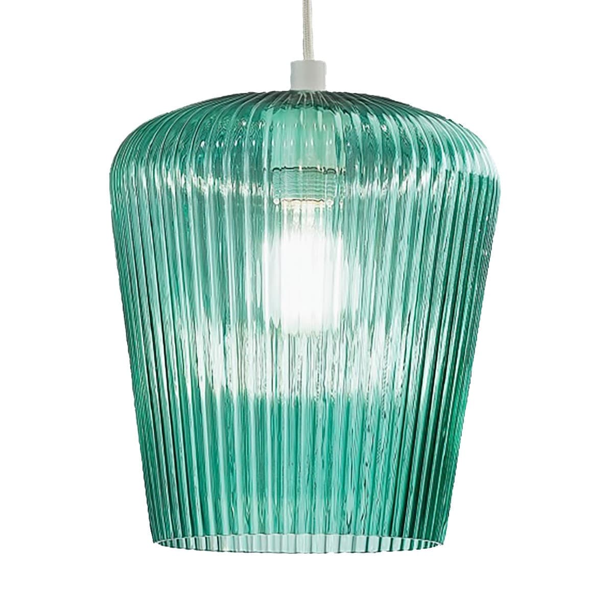 Sospensione-vetro-verde-Gea-Luce-NUMA-E27-LED-lampada-soffitto-moderna