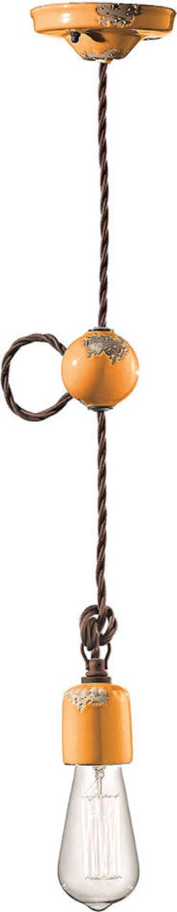 Sospensione-Vintage-Ceramica-Gialla-1-Luce-E27