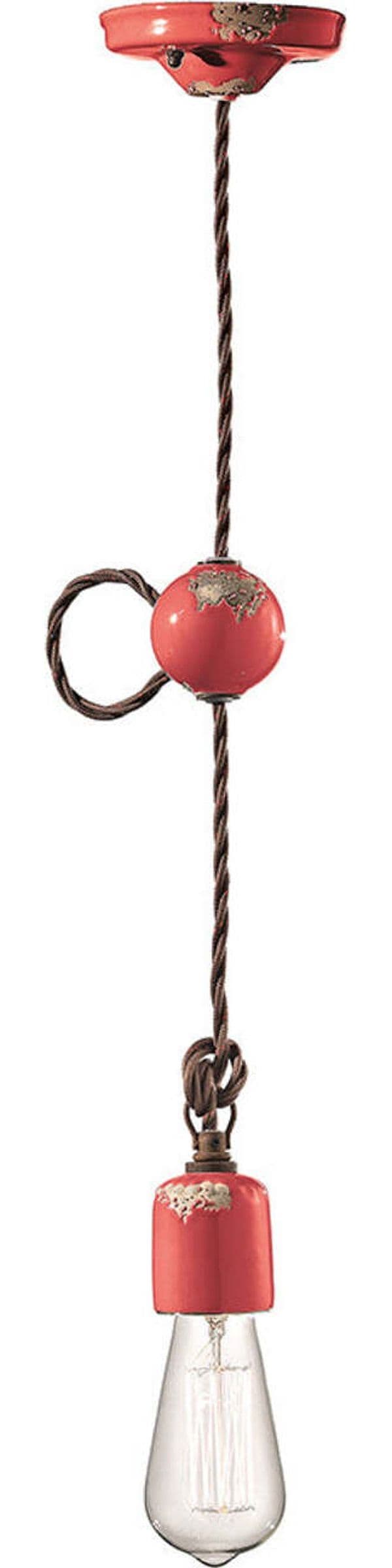 Sospensione-Vintage-Ceramica-Rossa-1-Luce-E27