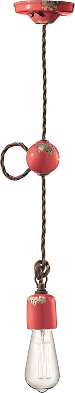 Sospensione-Vintage-Ceramica-Rossa-1-Luce-E27