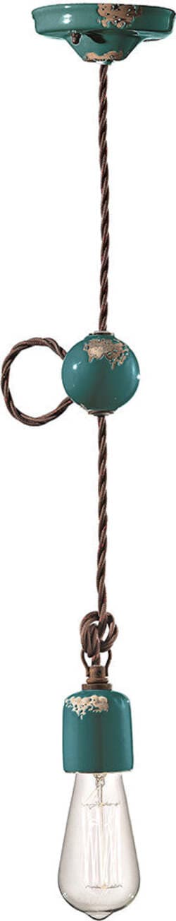 Sospensione-Vintage-Ceramica-Verde-1-Luce-E27