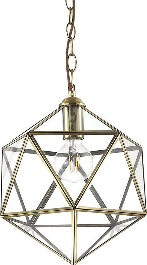 Sospensione-Vintage-Decò-Deca-Metallo-Ottone-Brunito-1-Luce-E27-Small