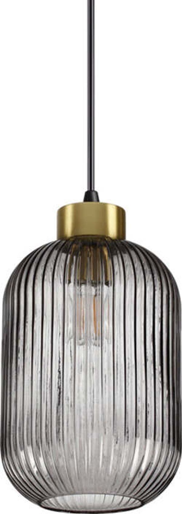 Sospensione-Vintage-Decò-Mint-1-Metallo-Fumè-1-Luce-E27