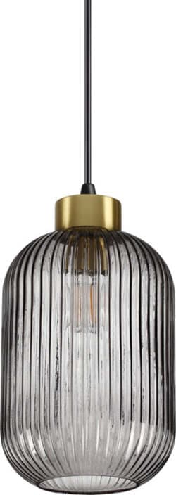 Sospensione-Vintage-Decò-Mint-1-Metallo-Fumè-1-Luce-E27
